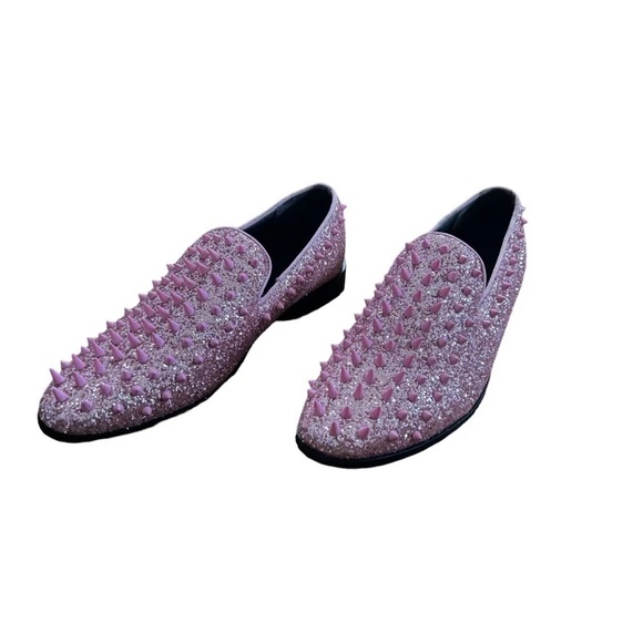 Enzo Romeo SPK09 Men's Vintage Spike Dress Loafers Slip On Tuxedo Dre - Picture 1 of 8